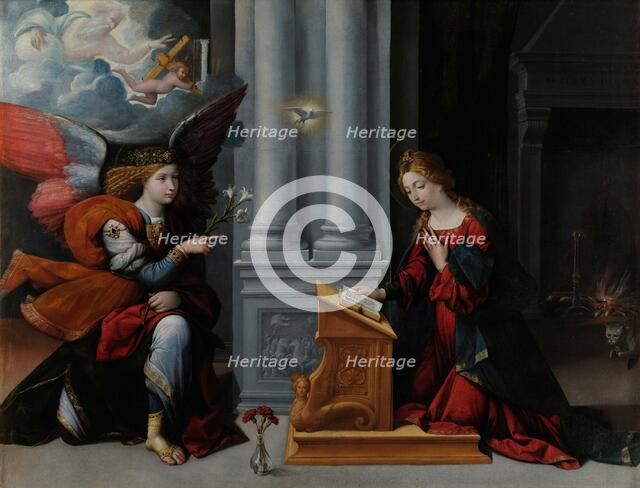 The Annunciation, 1528. Creator: Garofalo, Benvenuto Tisi da (1481-1559).