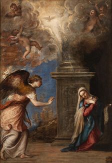 The Annunciation, 1557. Creator: Titian (1488-1576)
