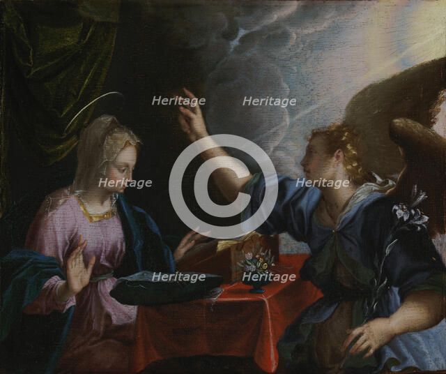 The Annunciation, 1550-1599. Creator: Peter Candid.