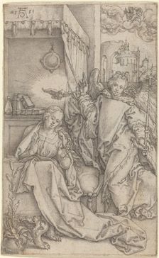 The Annunciation, 1552. Creator: Heinrich Aldegrever