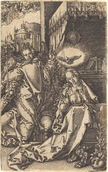 The Annunciation, 1553. Creator: Heinrich Aldegrever