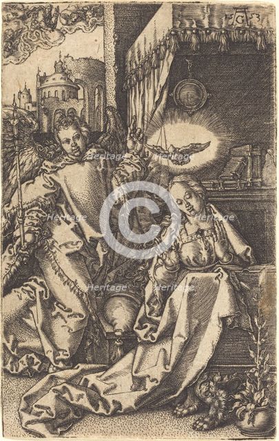 The Annunciation, 1553. Creator: Heinrich Aldegrever.