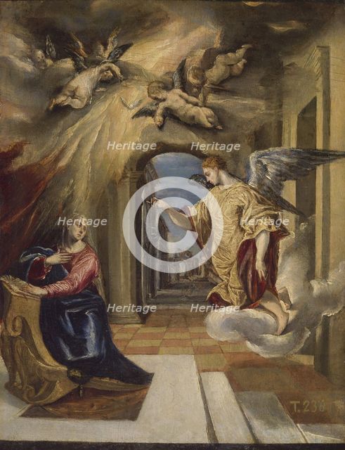 The Annunciation, 1570-1572. Artist: El Greco, Dominico (1541-1614)