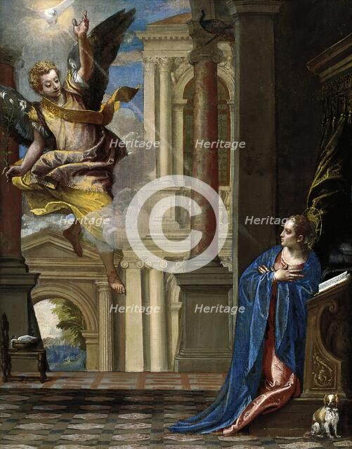 The Annunciation, 1580. Creator: Paolo Veronese.