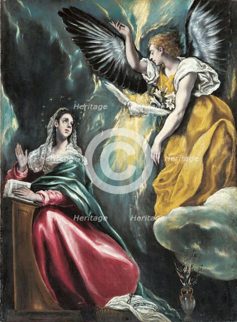 The Annunciation, 1595-1600. Artist: El Greco, Dominico (1541-1614)