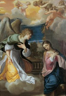 The Annunciation, 1603-1604. Creator: Carracci; Lodovico (1555-1619)