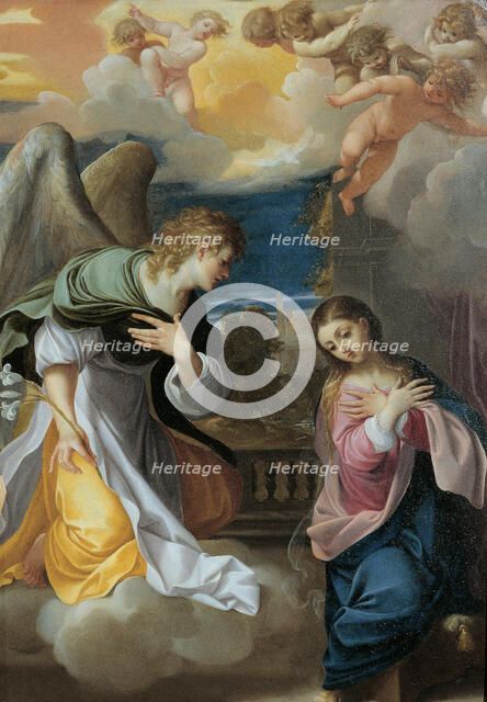 The Annunciation, 1603-1604. Creator: Carracci; Lodovico (1555-1619).