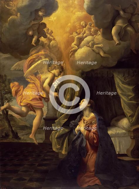 The Annunciation, 1620. Creator: Giovanni Lanfranco.