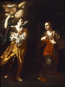 The Annunciation, 1630-1635. Creator: Finoglia (Finoglio), Paolo Domenico (c. 1590-1645)