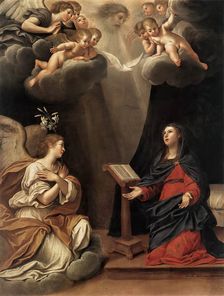 The Annunciation, 1630. Creator: Francesco Albani