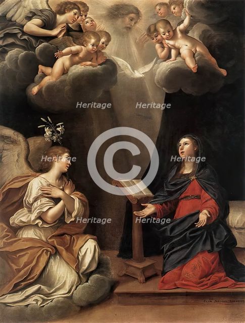 The Annunciation, 1630. Creator: Francesco Albani.