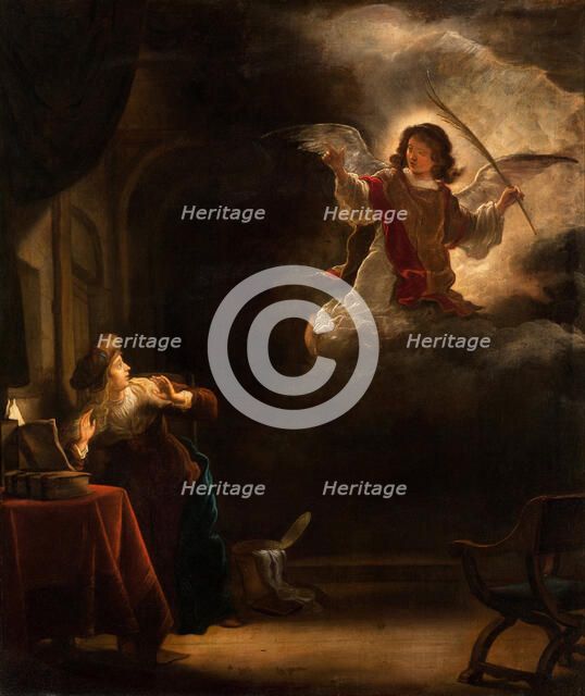 The Annunciation, 1655. Artist: Koninck, Salomon (1609-1656)