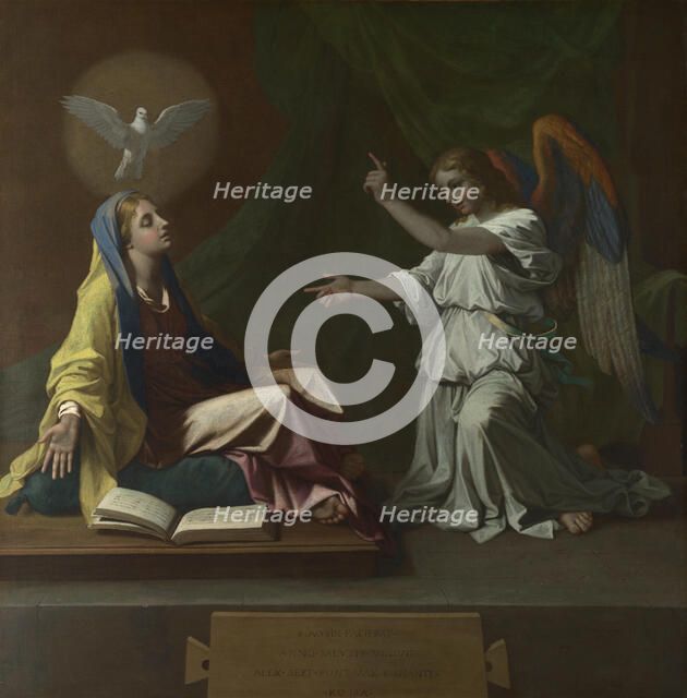 The Annunciation, 1657. Artist: Poussin, Nicolas (1594-1665)