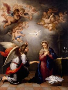 The Annunciation, 1650. Creator: Bartolomé Esteban Murillo