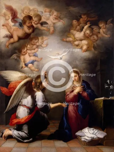 The Annunciation, 1650. Creator: Bartolomé Esteban Murillo.