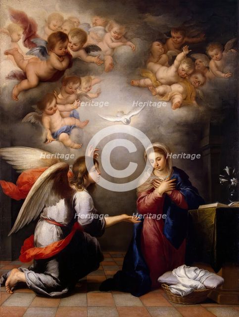 The Annunciation, 1650. Creator: Bartolomé Esteban Murillo.