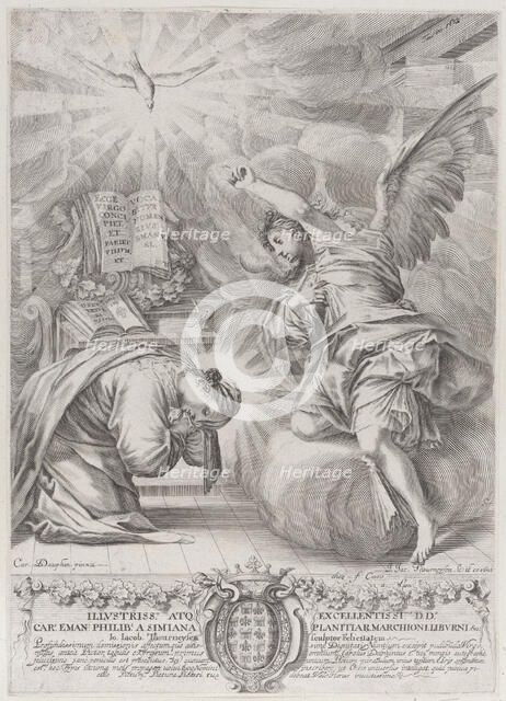 The Annunciation, 1652. Creator: Johann Jakob Thurneysen the Elder.