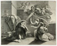 The Annunciation, 1660/71. Creator: Gerard Edelinck