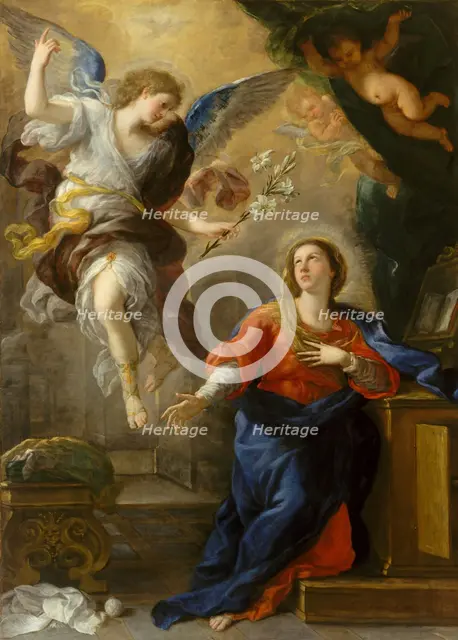 The Annunciation, 1672. Creator: Luca Giordano.