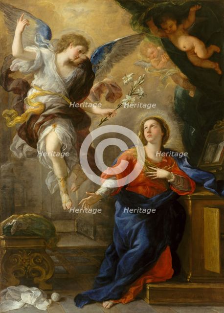 The Annunciation, 1672. Creator: Luca Giordano.