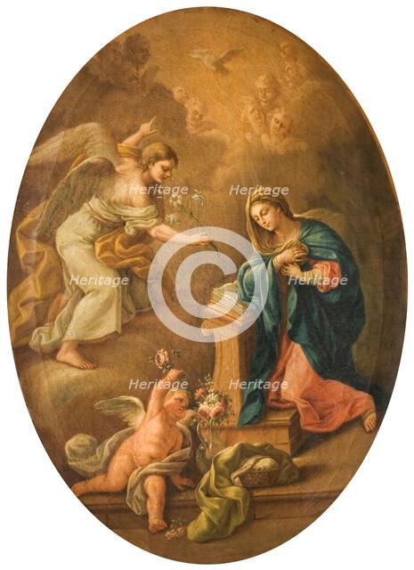 The Annunciation, 1720. Creator: Giovanni Stefano Robatto.