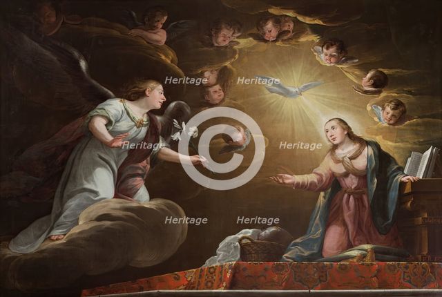 The Annunciation, 1720. Creator: Pedro de Calabria.