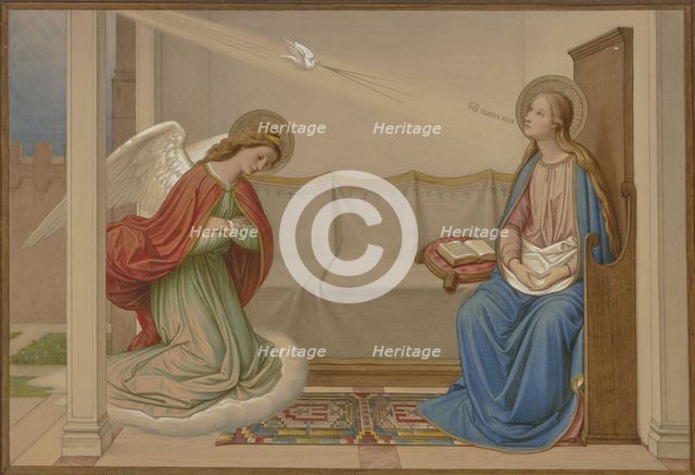 The Annunciation, 1858. Creator: Eduard von Steinle.
