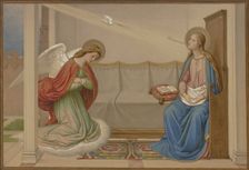 The Annunciation, 1858. Creator: Eduard von Steinle