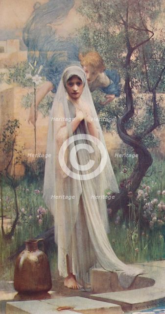 'The Annunciation', 1892, (c1900). Artist: Arthur Hacker.