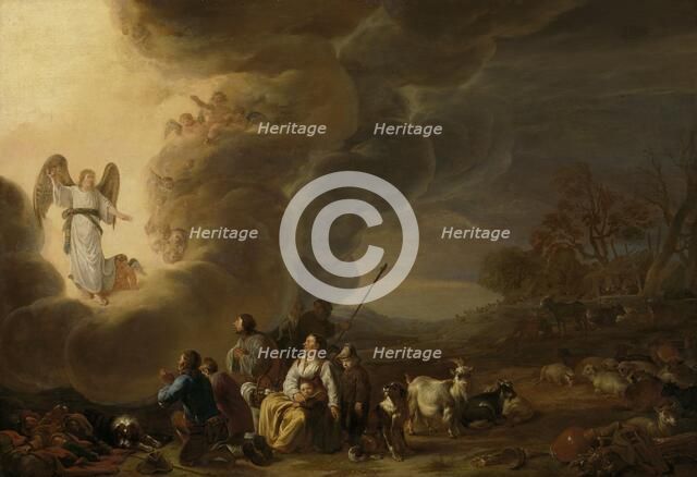 The annunciation to the shepherd, 1630-1650. Creator: Cornelis Saftleven.