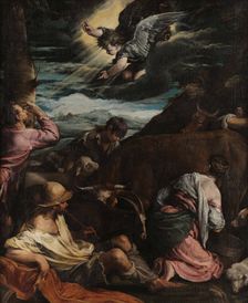 The Annunciation to the Shepherds, 1559-1560. Creator: Bassano, Jacopo, il vecchio (ca. 1510-1592)