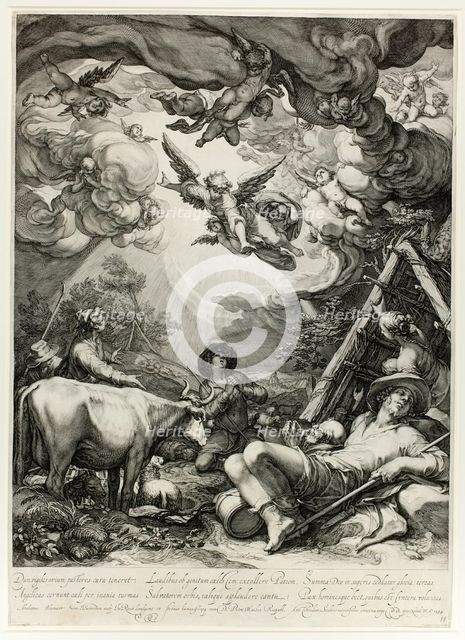 The Annunciation to the Shepherds, 1599. Creator: Jan Saenredam.