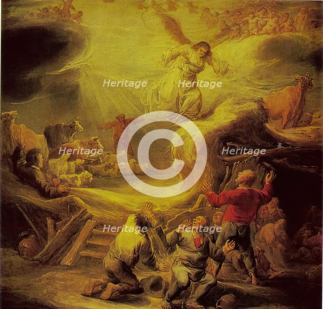 The Annunciation to the Shepherds, 1644. Creator: Benjamin Gerritz Cuyp.