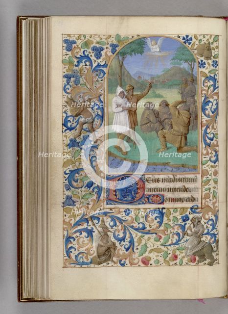 The Annunciation to the Shepherds (Book of Hours), 1450-1499. Artist: Fouquet, Jean (workshop)  