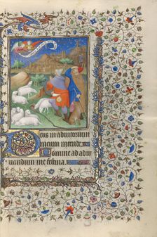 The Annunciation to the Shepherds; Book of Hours, about 1415-1420. Creators: Boucicaut Master, Workshop of the Boucicaut Master