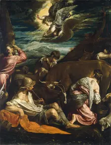 The Annunciation to the Shepherds, probably 1555/1560. Creator: Jacopo Bassano il vecchio