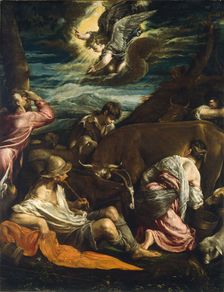 The Annunciation to the Shepherds, probably 1555/1560. Creator: Jacopo Bassano il vecchio