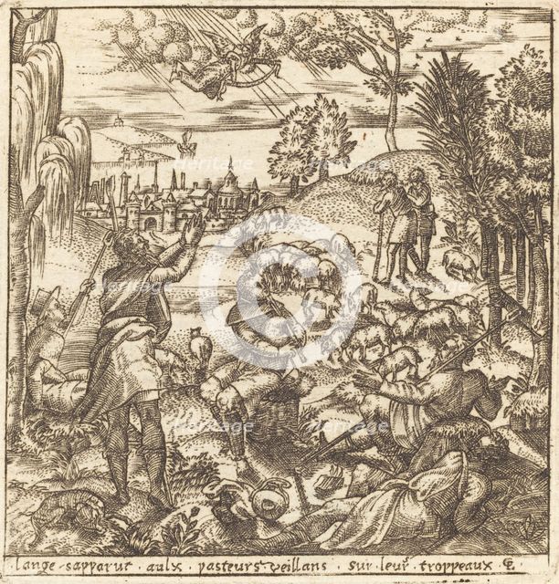 The Annunciation to the Shepherds, probably c. 1576/1580. Creator: Leonard Gaultier.