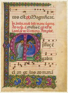 The Annunciation to the Virgin, 1450/1460. Creator: Belbello da Pavia