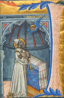 The Annunciation to Zacharias, c. 1400. Creator: Unknown