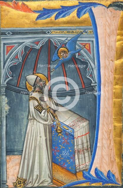 The Annunciation to Zacharias, c. 1400. Creator: Unknown.