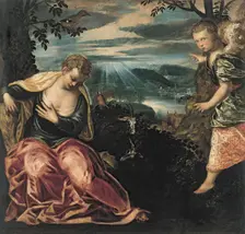 The Annunciation to Manoah's Wife. Artist: Tintoretto, Jacopo (1518-1594)