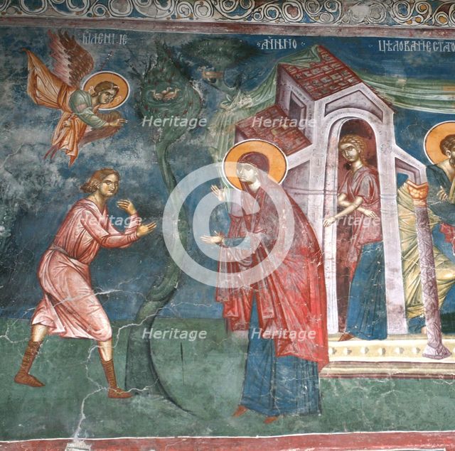 The Annunciation to Saint Anne, 14th century. Artist: Anonymous  