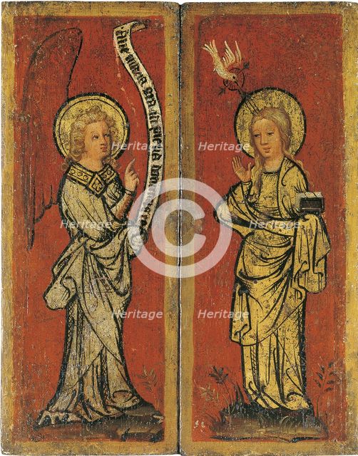 The Annunciation. Triptych of The Holy Face. Artist: Master Bertram (ca 1340-ca 1415)