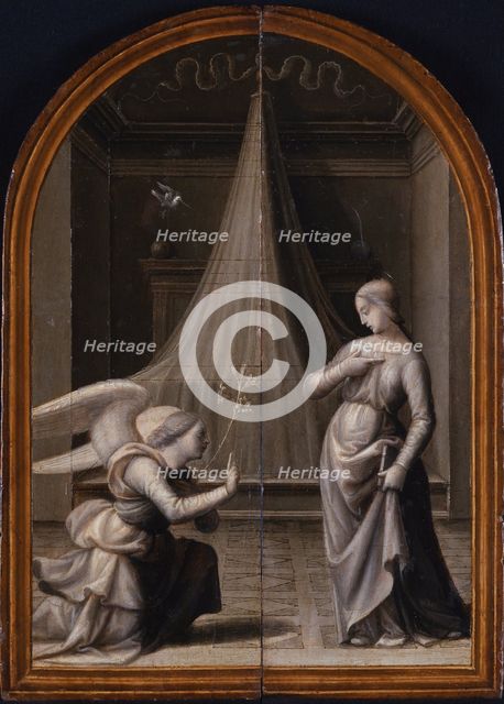The Annunciation. (Triptych, reverse), 1500. Artist: Albertinelli, Mariotto (1474-1515)