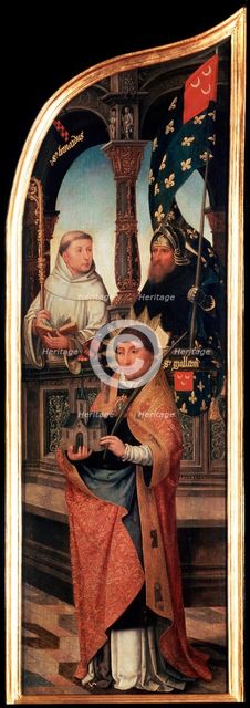 'The Annunciation', (Triptych, side panel), 1517.  Artist: Jean Bellegambe