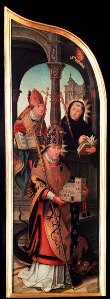 The Annunciation (Triptych, side panel), 1517. Artist: Jean Bellegambe