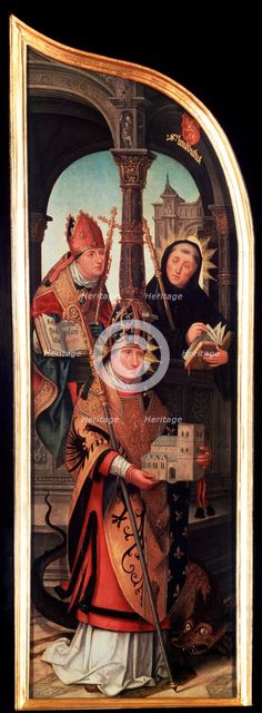 'The Annunciation', (Triptych, side panel), 1517.  Artist: Jean Bellegambe