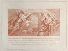 The Annunciation, with Gabriel at left and the Virgin at right, 1784. Creator: Bossi