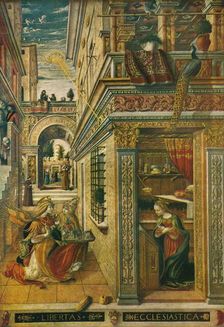 The Annunciation, with Saint Emidius, 1486, (1911). Artist: Carlo Crivelli